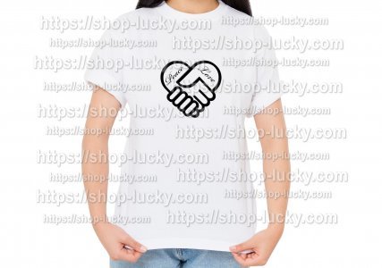 Peace and Love Logo - Instant Downloads in Black & White SVG, PNG,-JPG