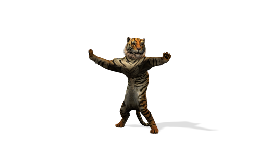 Humanoid Tiger iAvatar for Iclone 8 ready for Animation