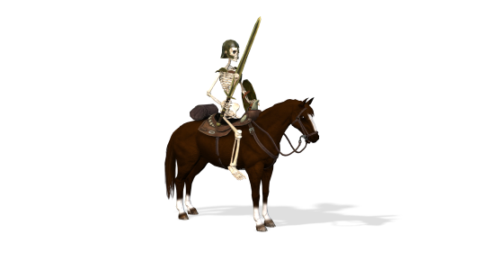 Skeleton Warrior Riding a Horse Iproject plus Motions for Iclone 8