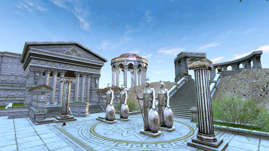 Free iClone Assets Iproject Used to Create This Roman Plaza
