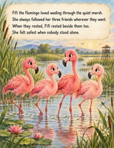 The Flamingo Who Was Afraid to Stand Alone – SEL Story