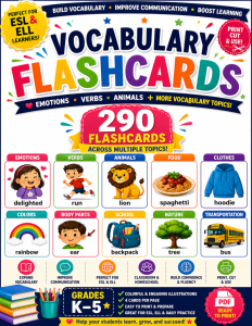 English Vocabulary Flashcards 2026