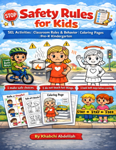 Safety Rules for Kids | SEL Coloring | Pre-K