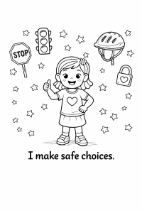 Safety Rules for Kids | SEL Coloring | Pre-K