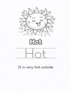Weather Worksheets | Coloring & Tracing