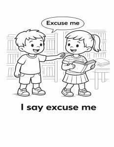 Good Manners Coloring Pages