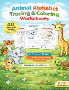 Animal Tracing Worksheets | Preschool