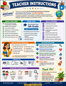 Grade 5 Reading Comprehension Workbook