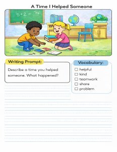 2nd & 3rd Grade SEL Writing Prompts Bundle