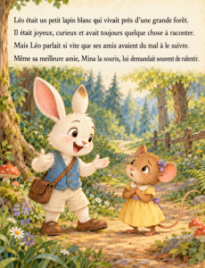 Le Lapin Qui Parlait Trop Vite – Histoire SEL
